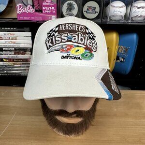 Hershey's Kisses 300 Feb. 18, 2006 Daytona Racing  Hat Cap Strapback White Brown